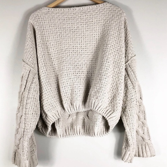 Free People Cream Sticks and Stones
Chenille Cable Knit Sweater - Picture 3 of 11
